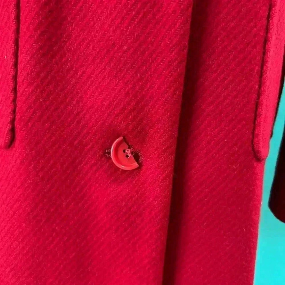 J. Crew Double Cloth Lady Day Metro Wool Coat in Red Flame Outdoor Womens Size 8 - Picture 5 of 7